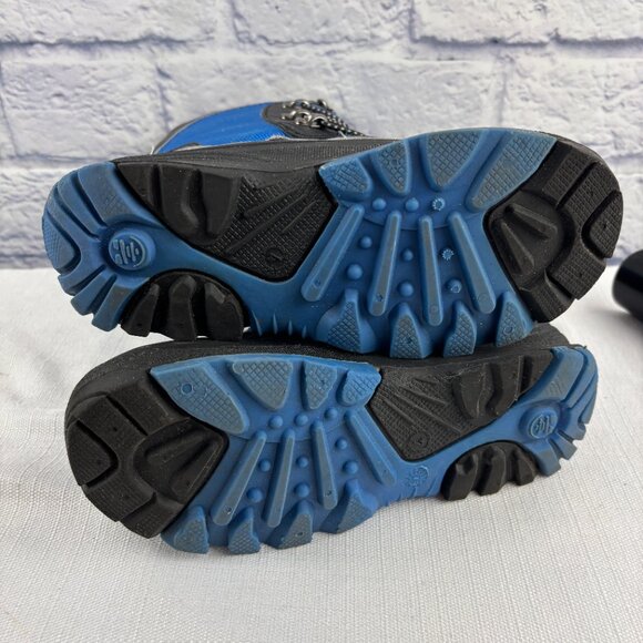 Kamik Boys Youth 4 Luke 3 Blue Black Insulated Waterproof Winter Snow Boots - Picture 11 of 12